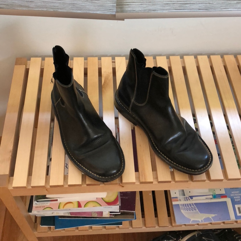 Black ankle boots